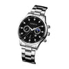 Alloy Men's Casual Quartz Watch With Round Dial And Steel Band