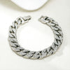 Alloy Men's Hiphop Rap Rock Punk Full Diamond Bracelet Jewelry With Electroplating