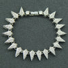 Alloy Men's Hiphop Style Geometric Diamond Stitching Bracelet Jewelry