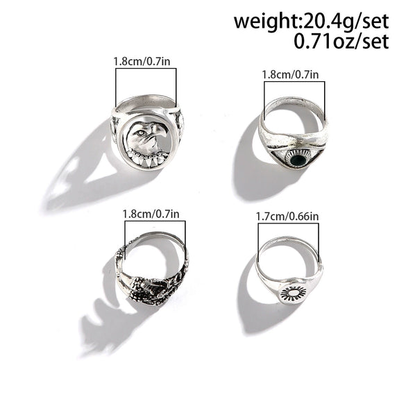 Alloy Men's Jewelry Retro Distressed Animals Zodiac Ring