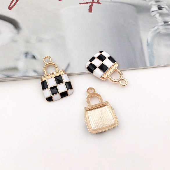 Alloy Mesh Handbag And Jewelry Accessories With Totem Pattern And Dripping Oil Design