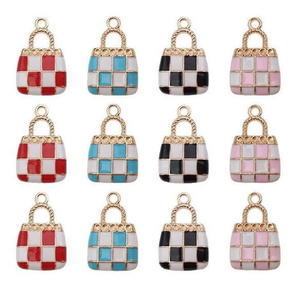 Alloy Mesh Handbag And Jewelry Accessories With Totem Pattern And Dripping Oil Design