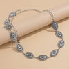 Alloy Metal Carved Geometric Waist Chain For Female