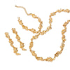Alloy Metal Geometric Irregular Fold Clavicle Necklace With Electroplating