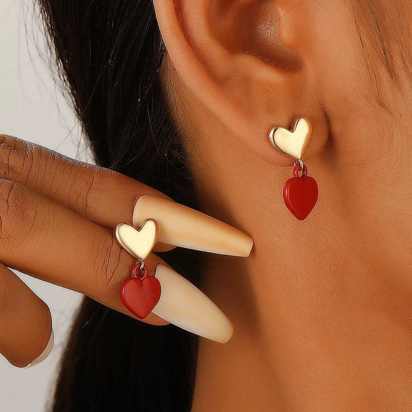 Alloy Metal Geometric Style Electroplated Women's Earrings