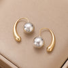 Alloy Metal Geometric Style Electroplated Women's Earrings