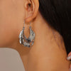 Alloy Metal Geometric Style Electroplated Women's Earrings