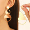 Alloy Metal Geometric Style Electroplated Women's Earrings