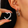 Alloy Metal Geometric Style Electroplated Women's Earrings