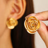 Alloy Metal Geometric Style Electroplated Women's Earrings