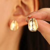 Alloy Metal Geometric Style Electroplated Women's Earrings