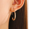 Alloy Metal Geometric Style Electroplated Women's Earrings