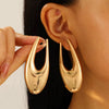 Alloy Metal Geometric Style Electroplated Women's Earrings