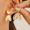 Alloy Metal Geometric Style Electroplated Women's Earrings