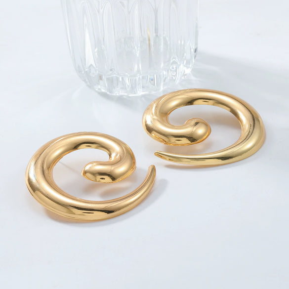 Alloy Metal Starfish Shell Animal Retro Style Electroplated Women's Earrings