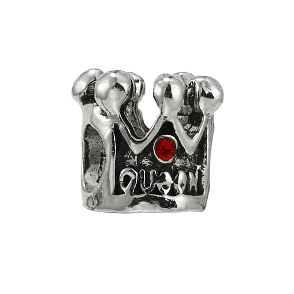 Alloy Metal Totem Pattern Rabbit Star Hollow Love Diy Loosely Beaded Bracelet With Electroplating Treatment