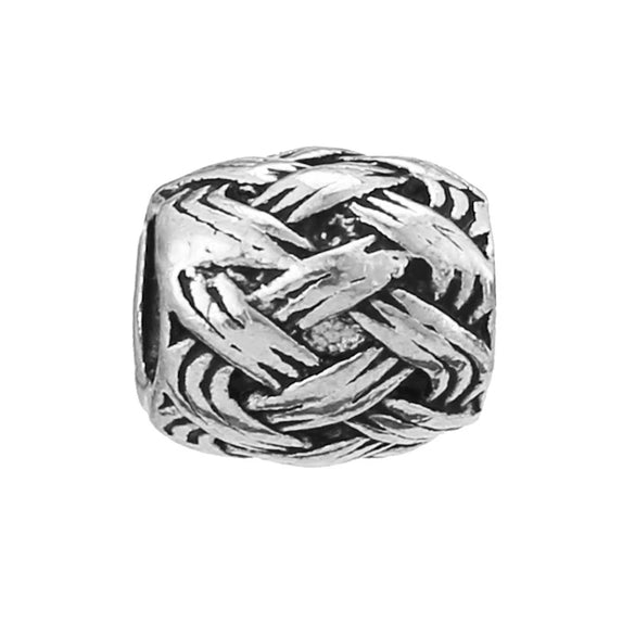 Alloy Metal Totem Pattern Round Beads Electroplated Crown Bracelet Jewelry Accessories
