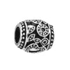 Alloy Metal Totem Pattern Round Beads Electroplated Crown Bracelet Jewelry Accessories