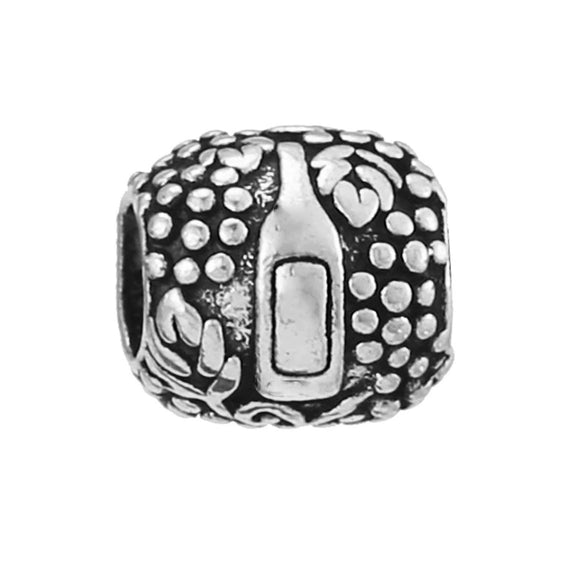 Alloy Metal Totem Pattern Round Beads Electroplated Crown Bracelet Jewelry Accessories