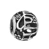 Alloy Metal Totem Pattern Round Beads Electroplated Crown Bracelet Jewelry Accessories