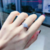 Alloy Micro Inlaid Heart Shaped Zircon Ring Electroplated Minimalist Geometric Women's Engagement Jewelry