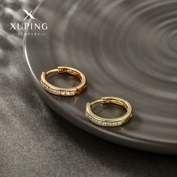 Alloy Microencrusted Zircon Electroplated Minimalist Geometric Earrings For Men
