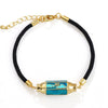 Alloy Microinlaid Zircon Candy Hexagon Drop Devil Eye Punk Retro Geometric Unisex Bracelet With Electroplating