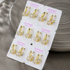 Alloy Micropaved Zircon Electroplated Women's Earrings