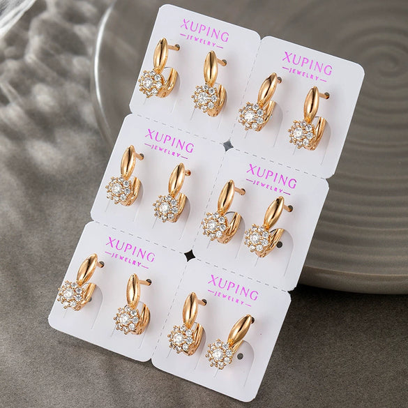 Alloy Micropaved Zircon Electroplated Women's Earrings