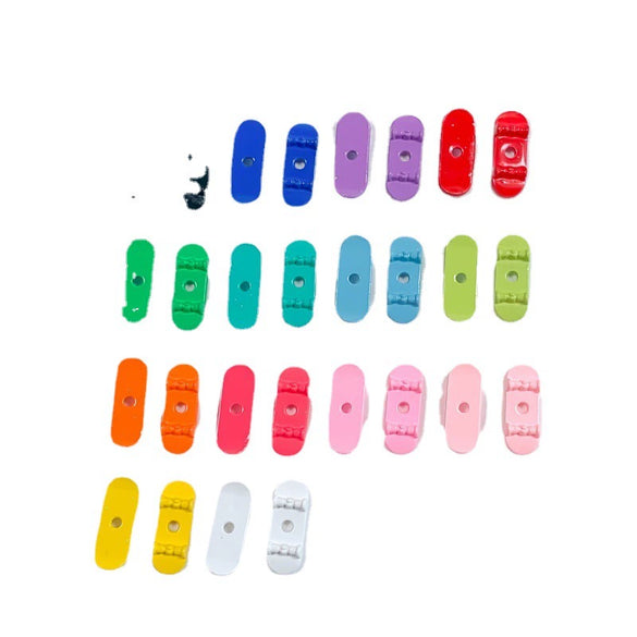 Alloy Mini Skateboard Macaron Color Jewelry Accessories Mobile Phone Chain Necklace Hairpin