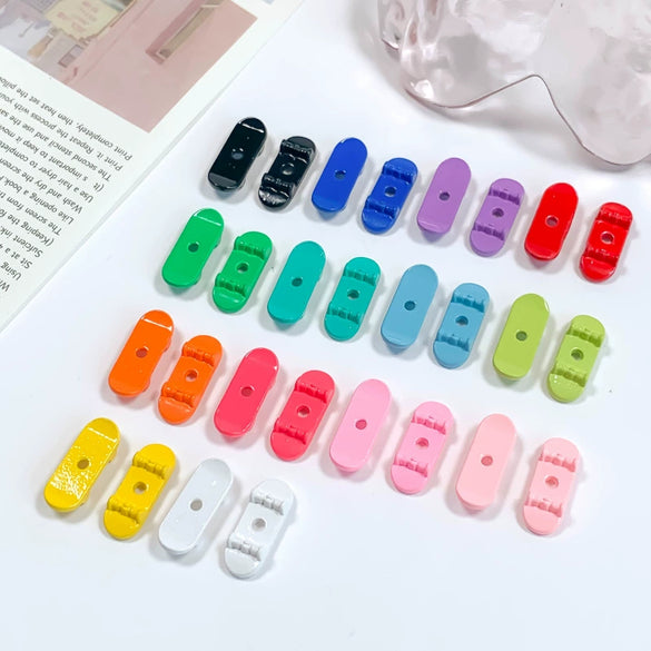 Alloy Mini Skateboard Macaron Color Jewelry Accessories Mobile Phone Chain Necklace Hairpin