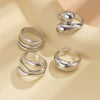 Alloy Minimalist Irregular Opening Bracelet With Electroplating