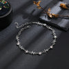 Alloy Moonstone Necklace With Geometric Pattern And Cuban Chain Electroplating Process Trendy Hiphop Style For Women