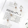 Alloy Mori Style Flower Elegant Pearl Pendant Earrings For Women