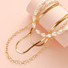 Alloy Multilayer Butterfly Personality Fashion Women's Necklace With Letters Numbers Text Pattern And Electroplating Design