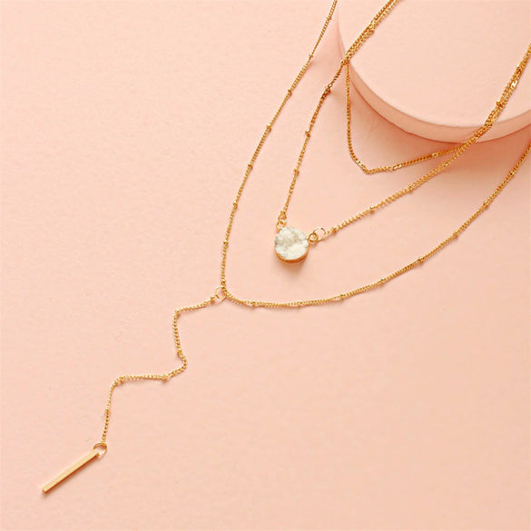Alloy Multilayer Butterfly Personality Fashion Women's Necklace With Letters Numbers Text Pattern And Electroplating Design