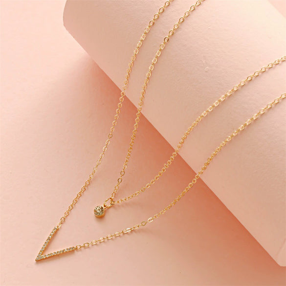 Alloy Multilayer Butterfly Personality Fashion Women's Necklace With Letters Numbers Text Pattern And Electroplating Design