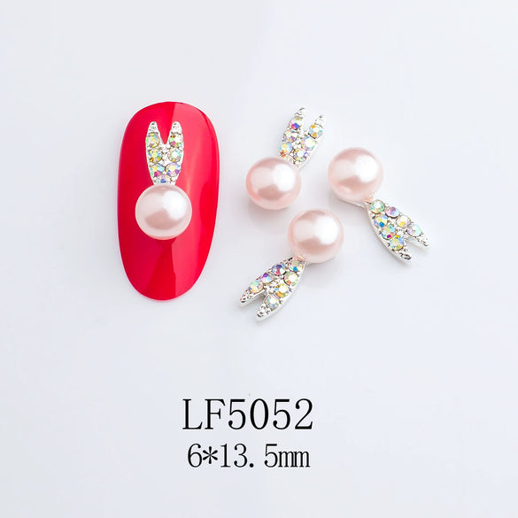 Alloy Nail Jewelry Diy Accessories Star Pink Face Beads With Cute Sweet Sweet Cool Ins Style Pure Desire Patterns Of Stars And Cartoon Cat Claw