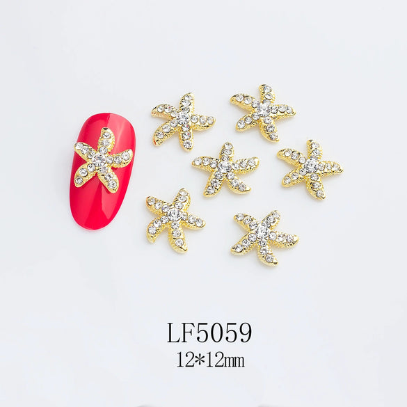 Alloy Nail Jewelry Diy Accessories Star Pink Face Beads With Cute Sweet Sweet Cool Ins Style Pure Desire Patterns Of Stars And Cartoon Cat Claw