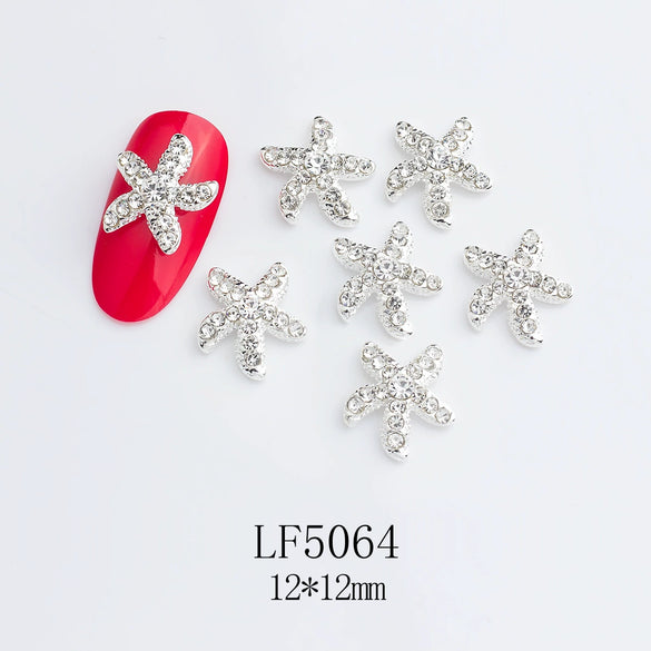 Alloy Nail Jewelry Diy Accessories Star Pink Face Beads With Cute Sweet Sweet Cool Ins Style Pure Desire Patterns Of Stars And Cartoon Cat Claw