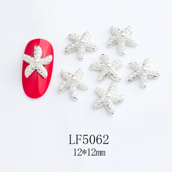 Alloy Nail Jewelry Diy Accessories Star Pink Face Beads With Cute Sweet Sweet Cool Ins Style Pure Desire Patterns Of Stars And Cartoon Cat Claw