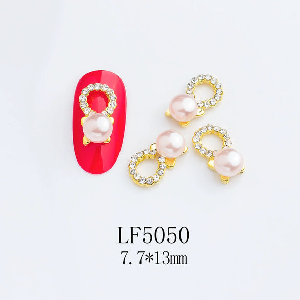 Alloy Nail Jewelry Diy Accessories Star Pink Face Beads With Cute Sweet Sweet Cool Ins Style Pure Desire Patterns Of Stars And Cartoon Cat Claw