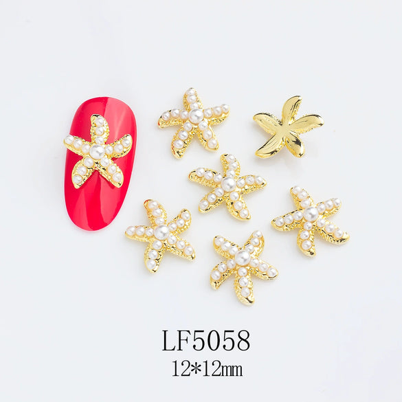 Alloy Nail Jewelry Diy Accessories Star Pink Face Beads With Cute Sweet Sweet Cool Ins Style Pure Desire Patterns Of Stars And Cartoon Cat Claw