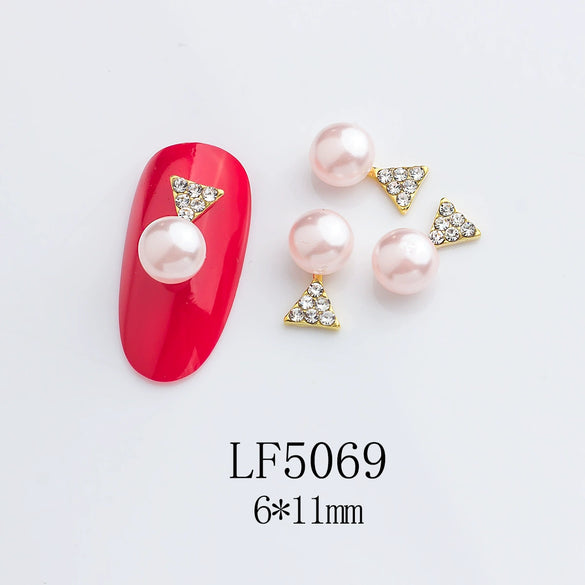 Alloy Nail Jewelry Diy Accessories Star Pink Face Beads With Cute Sweet Sweet Cool Ins Style Pure Desire Patterns Of Stars And Cartoon Cat Claw