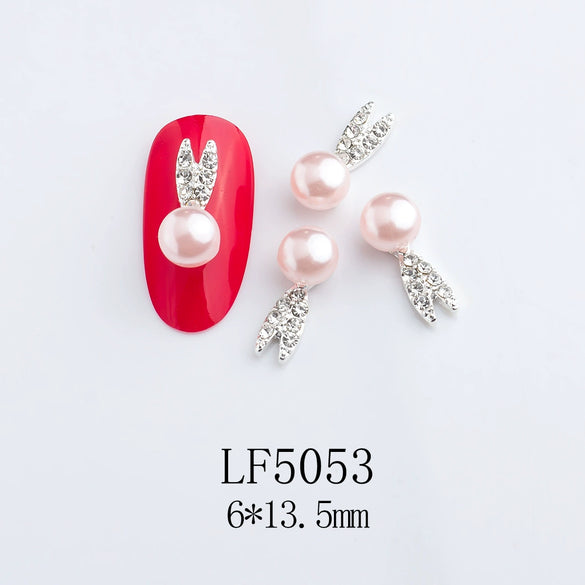 Alloy Nail Jewelry Diy Accessories Star Pink Face Beads With Cute Sweet Sweet Cool Ins Style Pure Desire Patterns Of Stars And Cartoon Cat Claw