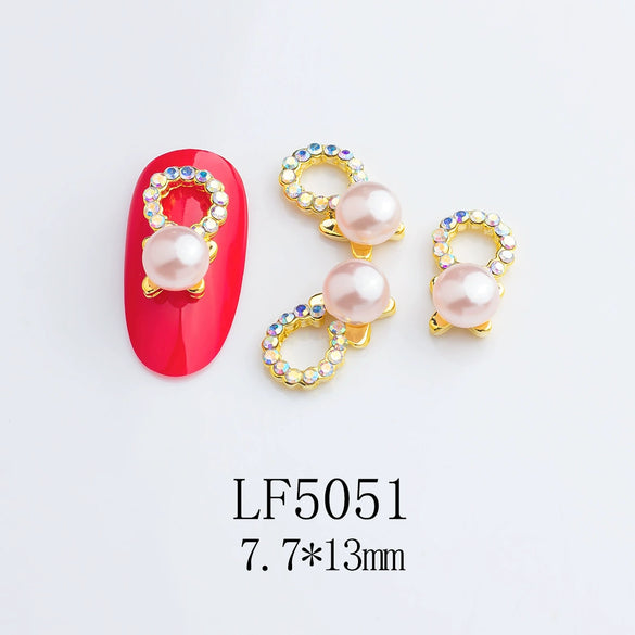 Alloy Nail Jewelry Diy Accessories Star Pink Face Beads With Cute Sweet Sweet Cool Ins Style Pure Desire Patterns Of Stars And Cartoon Cat Claw