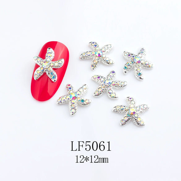 Alloy Nail Jewelry Diy Accessories Star Pink Face Beads With Cute Sweet Sweet Cool Ins Style Pure Desire Patterns Of Stars And Cartoon Cat Claw