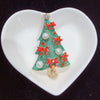 Alloy Natural Freshwater Pearl Brooch Fashion Christmas Tree Style Electroplated Women's Coat Accessory