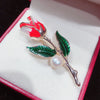 Alloy Natural Freshwater Pearl Flower Brooch Electroplated Fashion Ol Women's Decoration