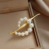 Alloy Natural Geometric Brooch Electroplated For Women
